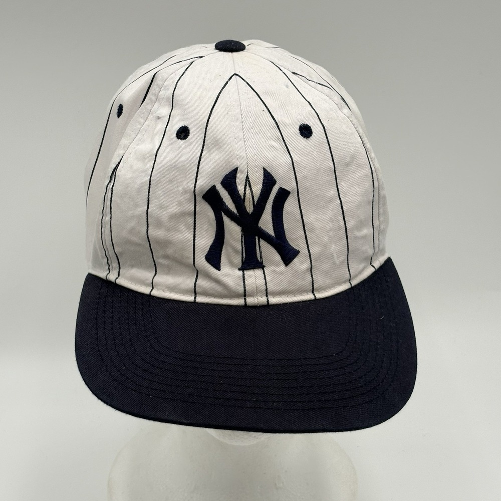 American Needle New York Yankees Hat Pinstripe Snapback MLB Baseball Vintage